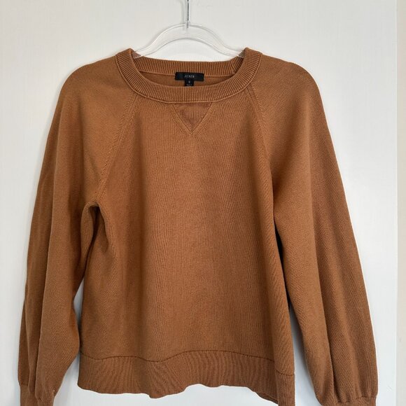 J. Crew Women's Crew Neck Sweater - Camel - Picture 3 of 6